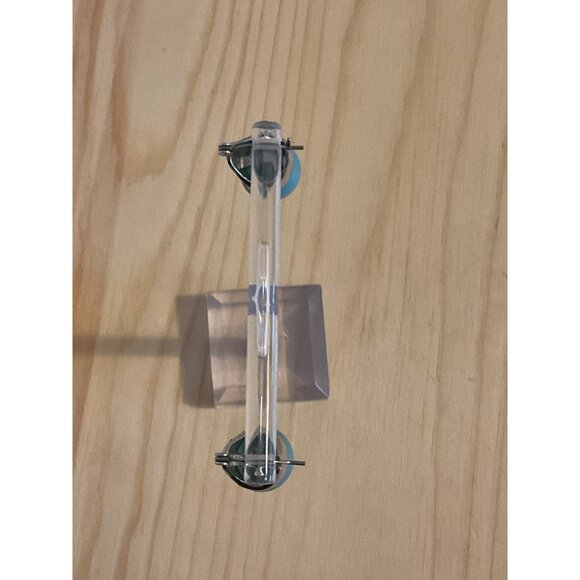 Turquoise Colored & Silver Toned Clip-On Earrings With Intricate Filigree Design - Picture 4 of 7